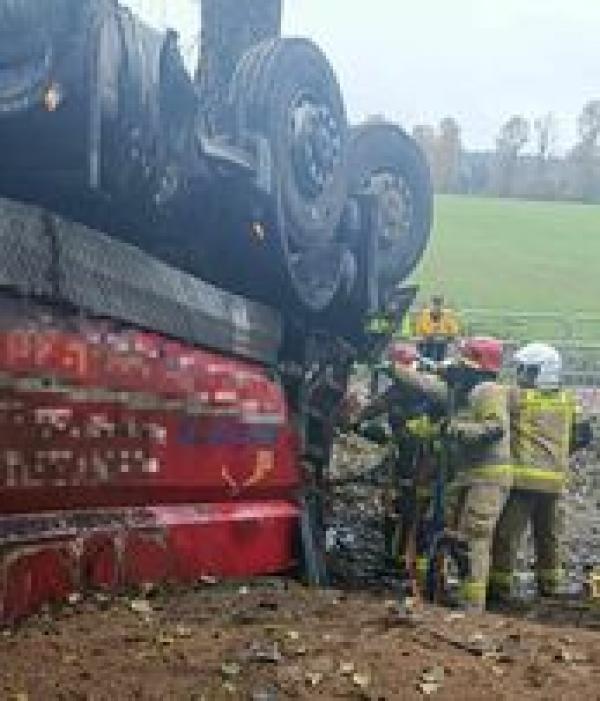 Wypadek na drodze nr 169 między Tychowem a Borzysławiem