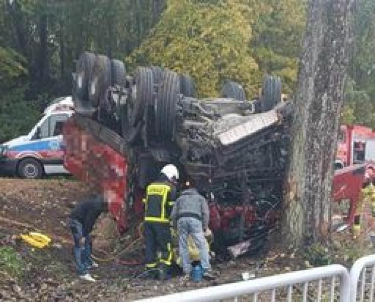 Wypadek na drodze nr 169 między Tychowem a Borzysławiem