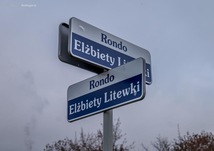 Rondo w Białogardzie zostało nazwane imieniem ś.p Elżbiety Litewki.