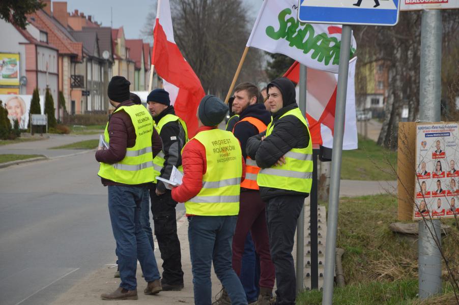 Strajk rolników w Białogardzie – FOTORELACJA
