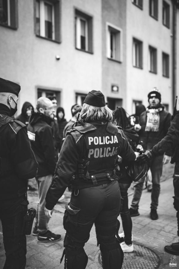 Protest kibiców w Białogardzie - fotoreportaż.