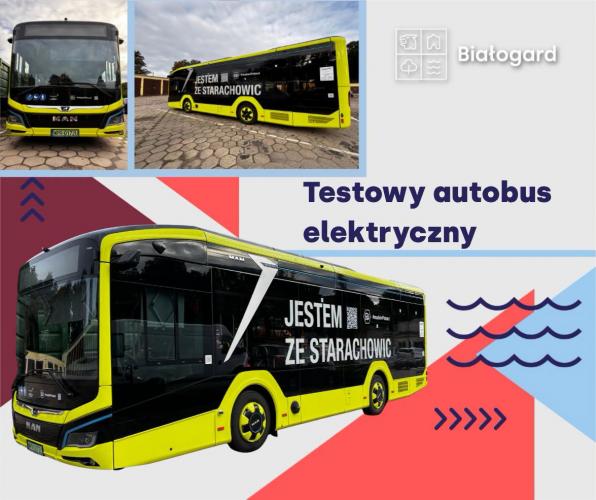 Nowoczesny autobus elektryczny wyjechał na ulice Białogardu 