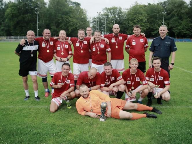 Mecz Weterani vs Policja na Stadionie Miejskim im. Henryka Młynarczyka w Białogardzie