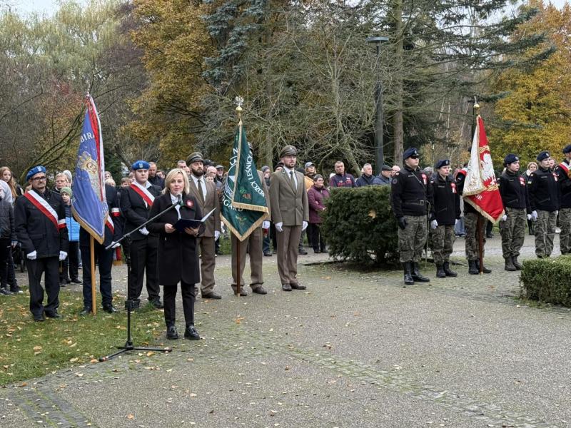 Wspólne świętowanie 107. rocznicy odzyskania niepodległości w Białogardzie