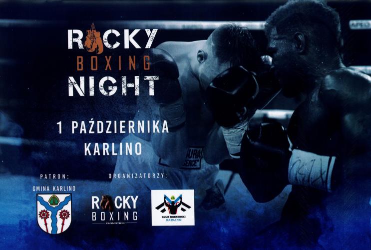 W październiku w Karlinie odbędzie się gala Rocky Boxing Night!