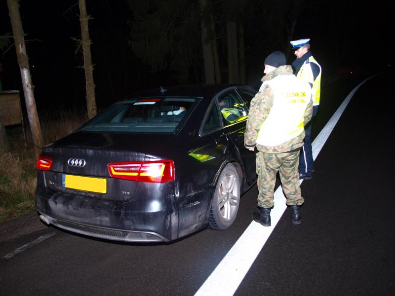 Wspólne działania Policji oraz Straży Granicznej w powiecie białogardzkim.