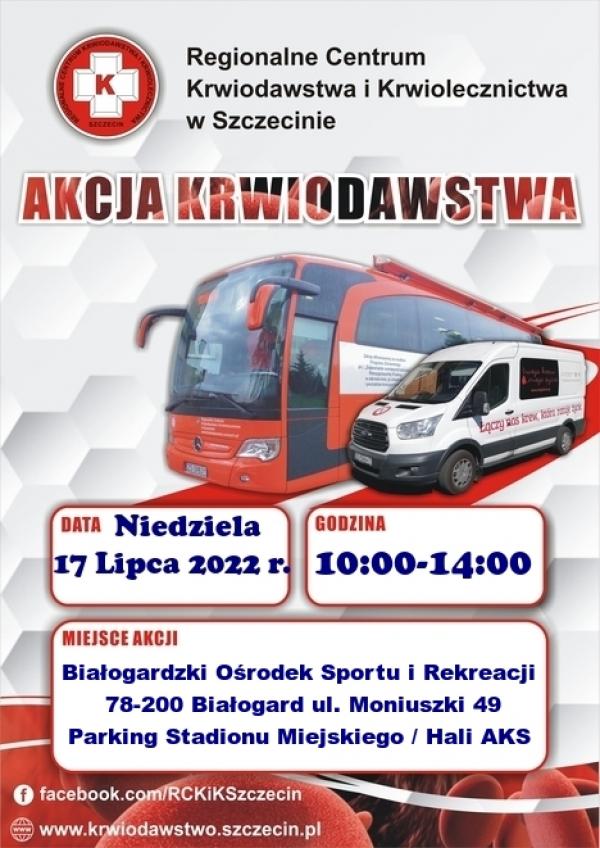 Krwiobus w Białogardzie.