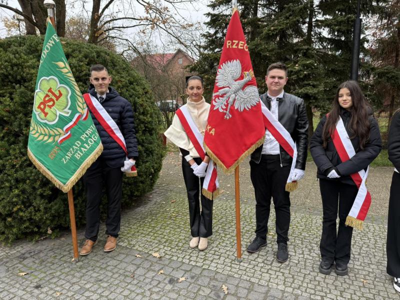 Wspólne świętowanie 107. rocznicy odzyskania niepodległości w Białogardzie
