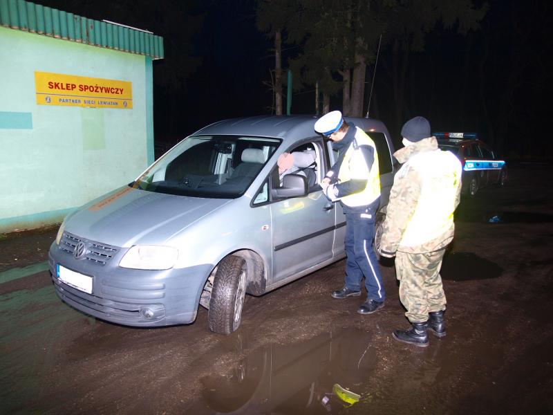 Wspólne działania Policji oraz Straży Granicznej w powiecie białogardzkim.