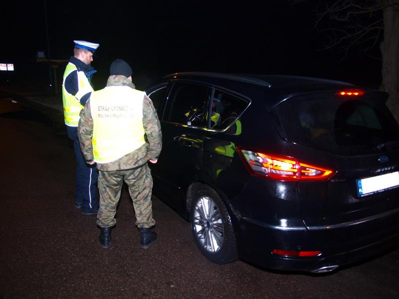 Wspólne działania Policji oraz Straży Granicznej w powiecie białogardzkim.