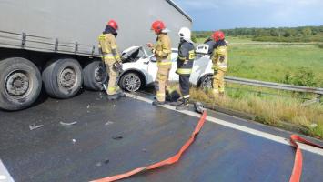 Wypadek na trasie Koszalin - Karlino. 